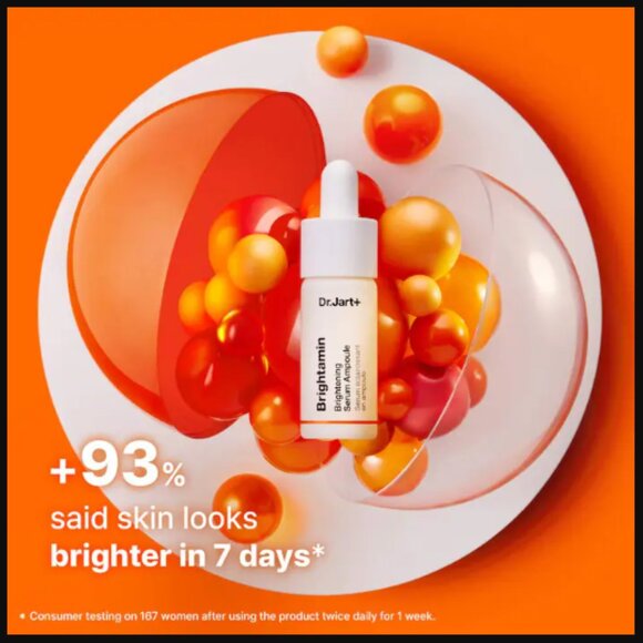 🙌 2/$55 NIP Dr. Jart+ Brightamin Brightening Serum Niacinamide Vitamin C - Picture 1 of 16